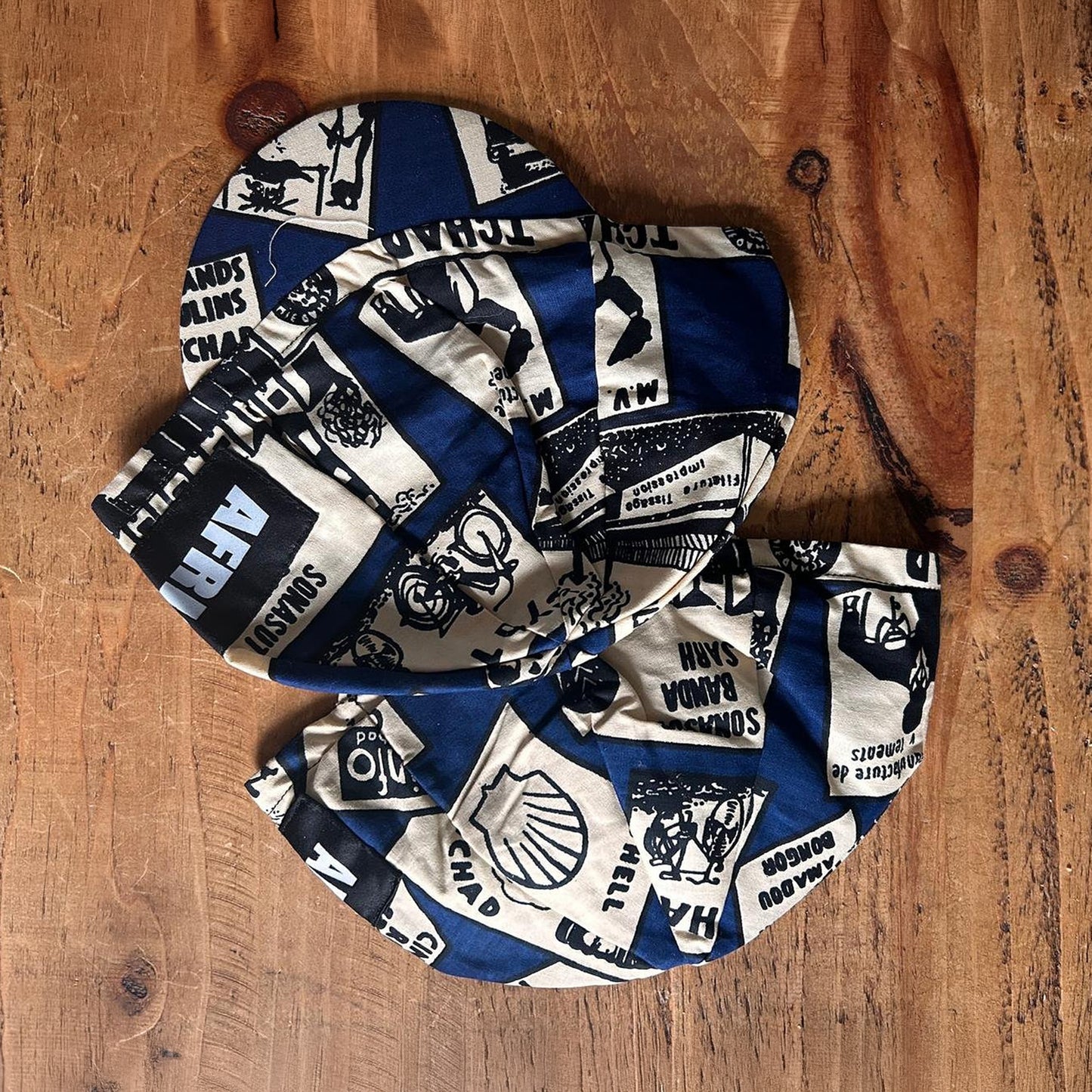 AFRICAP Handmade African Print Cycling Cap
