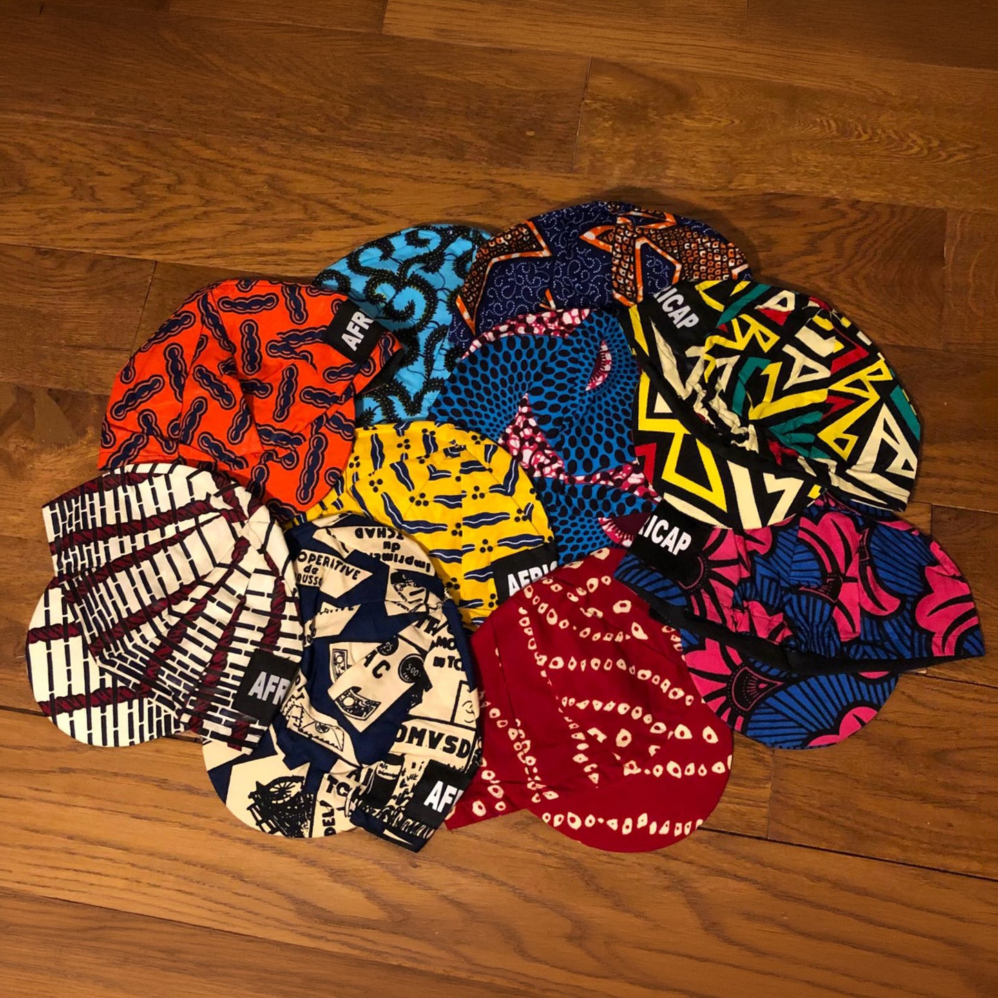 AFRICAP Handmade African Print Cycling Cap