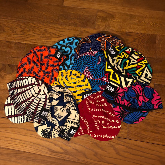 AFRICAP Handmade African Print Cycling Cap