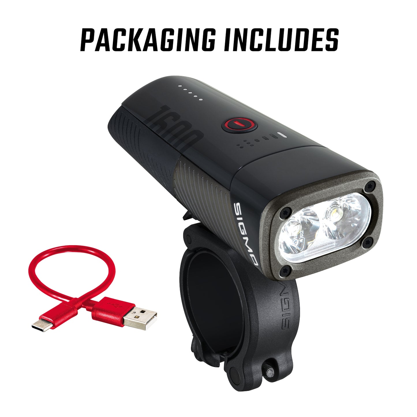 Sigma Buster 1600 Headlight w/hbar mount